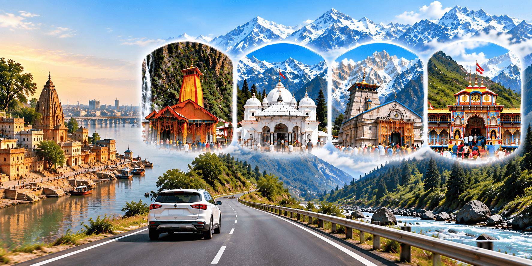 Kanpur to Char Dham Yatra via Road Route Map & Hotels | Full Road Trip Guide